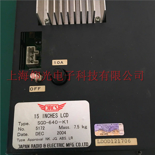 �Ϻ�JRCS�@ʾ���������@ʾ���ϾS����15 INCHES LCD SGD-640-K1�F(xi��n)�����޿��Y(ji��)